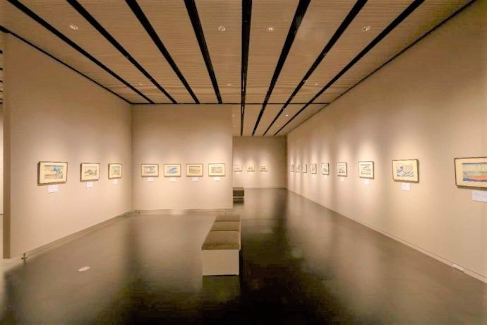 長野県上高井郡にある北斎館の企画展示室