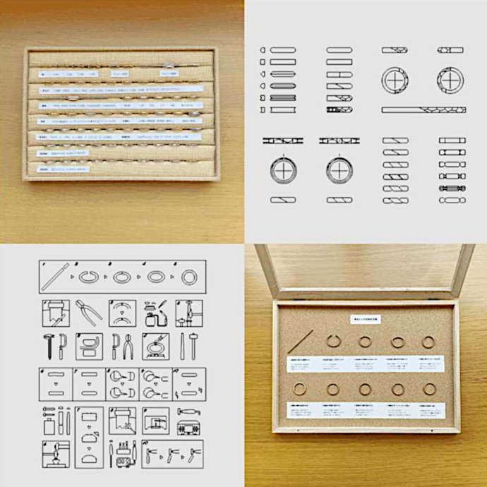 手作り結婚指輪の豊富なサンプリング