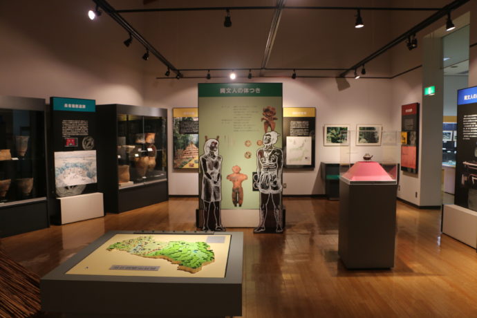 古代の丘資料館の館内の展示