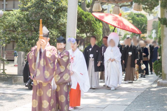 森戸大明神の神前結婚式