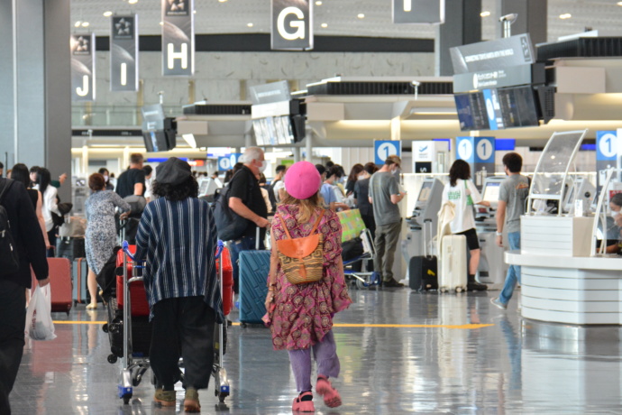 成田国際空港の様子