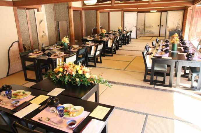 日光世界遺産ウエディングでの会食会場の料亭イメージ