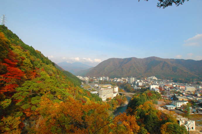 鬼怒川温泉街の様子