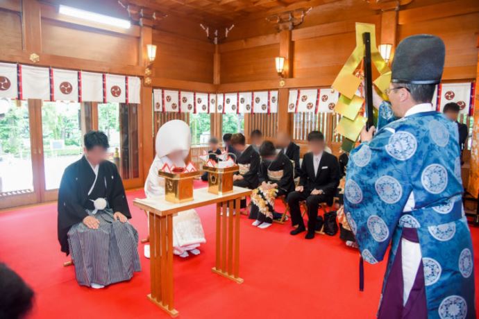 沼袋氷川神社の神前結婚式