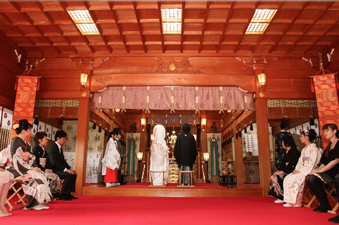 沼袋氷川神社の神前結婚式