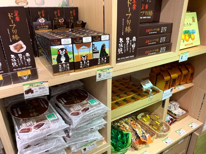 銀座熊本館のお菓子コーナー