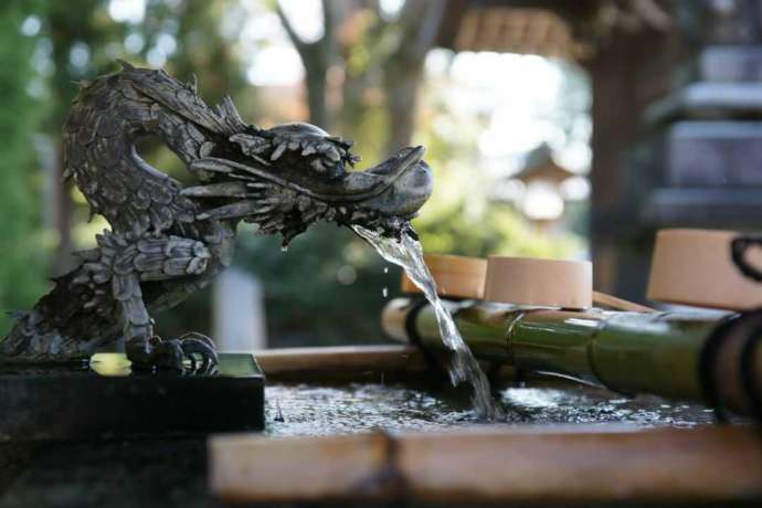 大野湊神社の境内にある手水舎