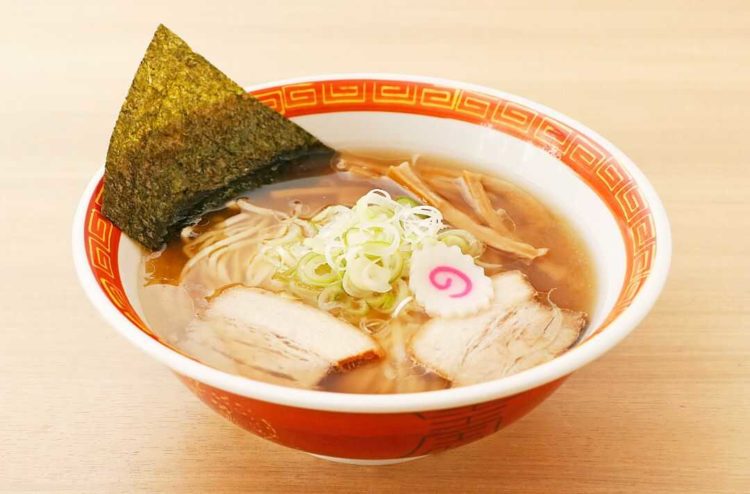 ラーメン作り体験の参加者がつくったラーメン