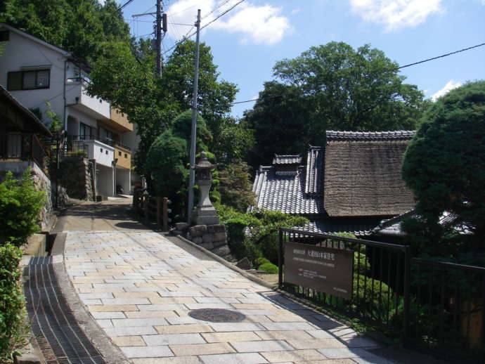 太子町内にある大道・旧山本家の住宅跡地