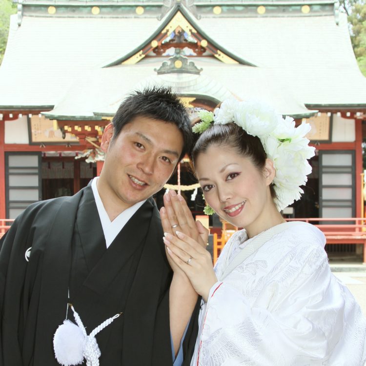 群馬県佐波郡の玉村八幡宮の神前結婚式