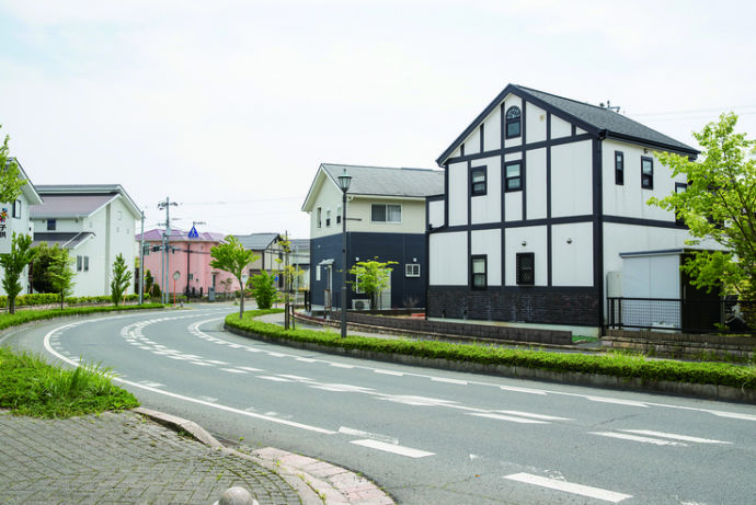 東海村の住宅地の様子