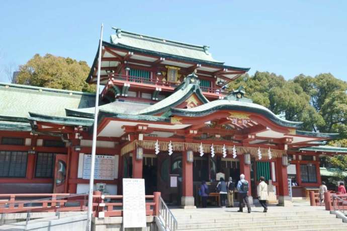 東京都江東区にある「富岡八幡宮」の本殿