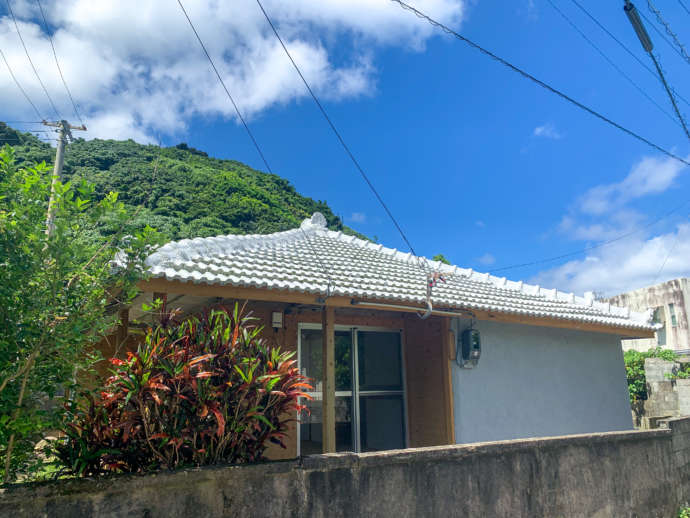 移住者向け住宅の外観