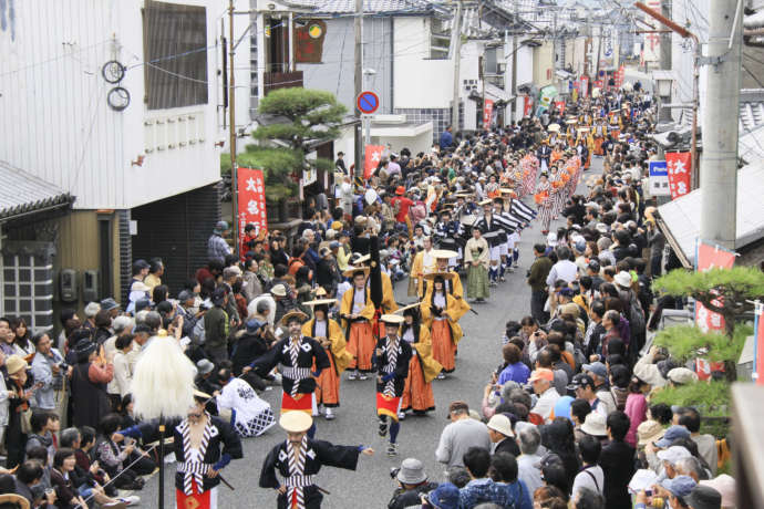 矢掛町で開催された「矢掛の宿場まつり大名行列」イベントの様子2