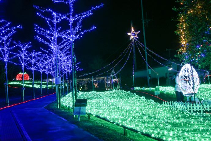 山元町小平農村公園で行われるイルミネーションイベント