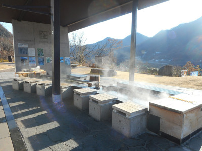 道の駅 八ッ場ふるさと館にある足湯