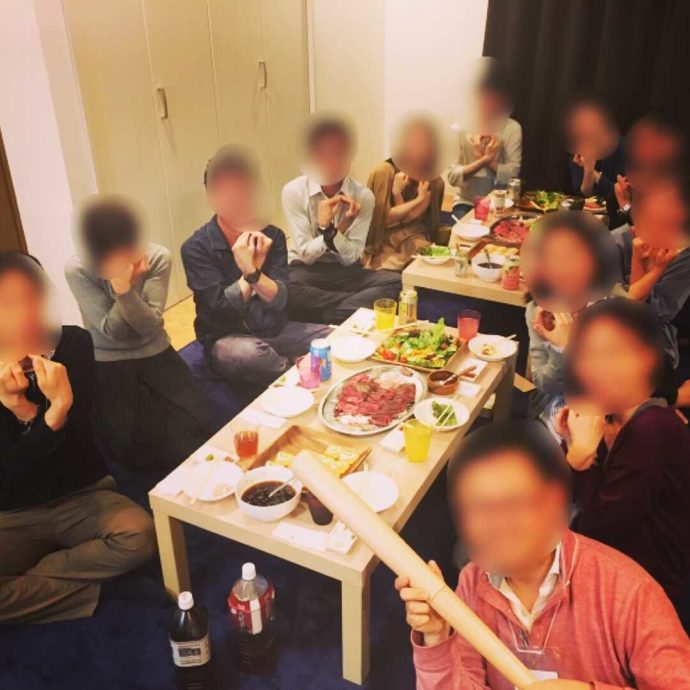 社会人サークルWITH LIFEで開催されたローストビーフ会