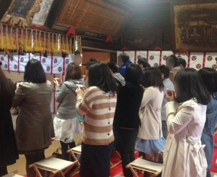 ムルーブの神社での婚活イベント