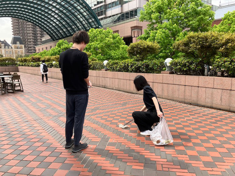 恵比寿地域合同清掃の様子(株式会社ネクストレベル)