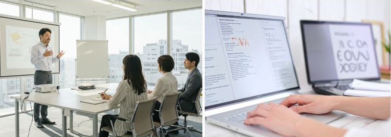 ITサービスを提供するプロフェッショナル人材の育成シーン